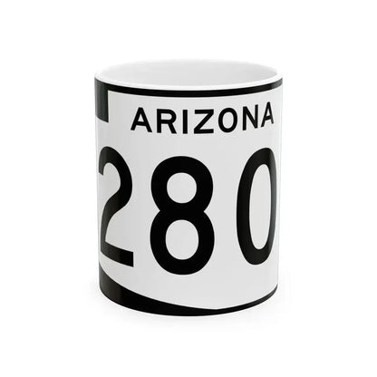Arizona 280 (Arizona) (Road Sign) White Coffee Mug 11oz - Go Mug Yourself