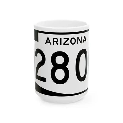 Arizona 280 (Arizona) (Road Sign) White Coffee Mug 15oz - Go Mug Yourself