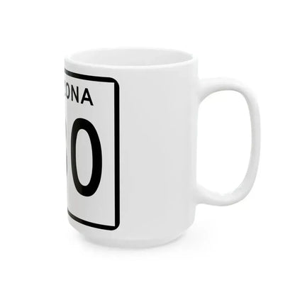 Arizona 280 (Arizona) (Road Sign) White Coffee Mug - Go Mug Yourself