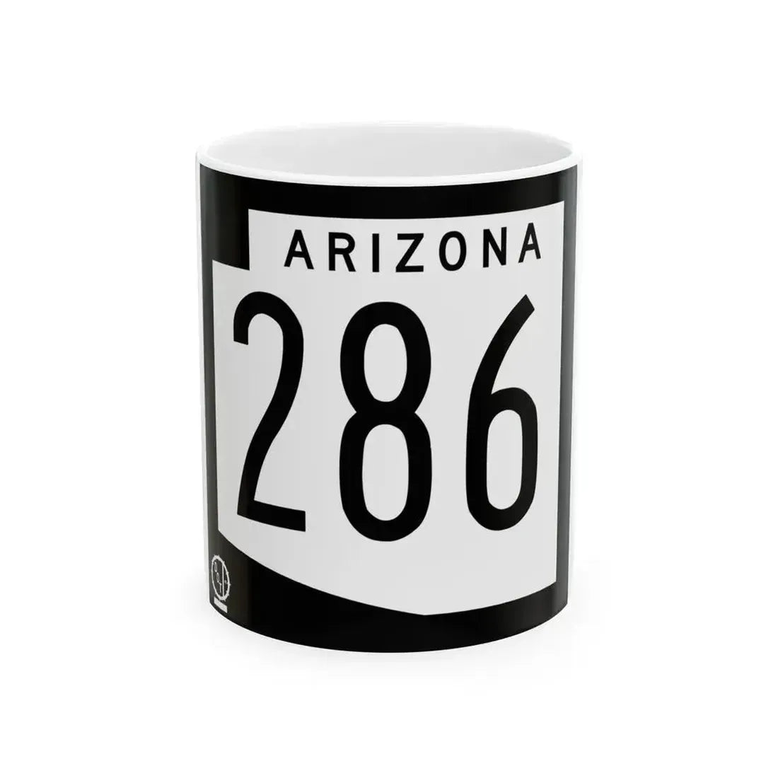 Arizona 286 1978 (Arizona) (Road Sign) White Coffee Mug 11oz - Go Mug Yourself