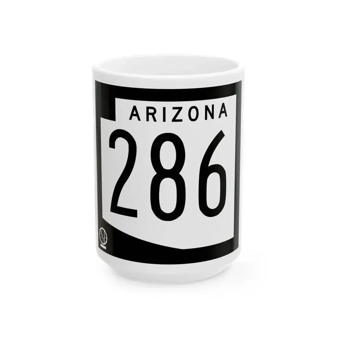 Arizona 286 1978 (Arizona) (Road Sign) White Coffee Mug 15oz - Go Mug Yourself