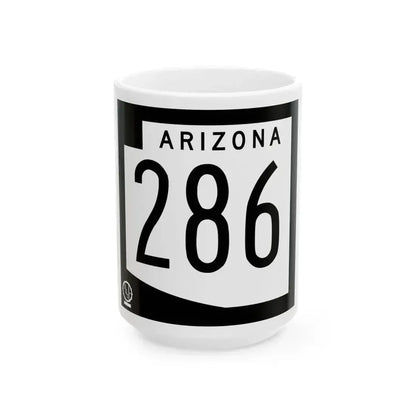 Arizona 286 1978 (Arizona) (Road Sign) White Coffee Mug 15oz - Go Mug Yourself