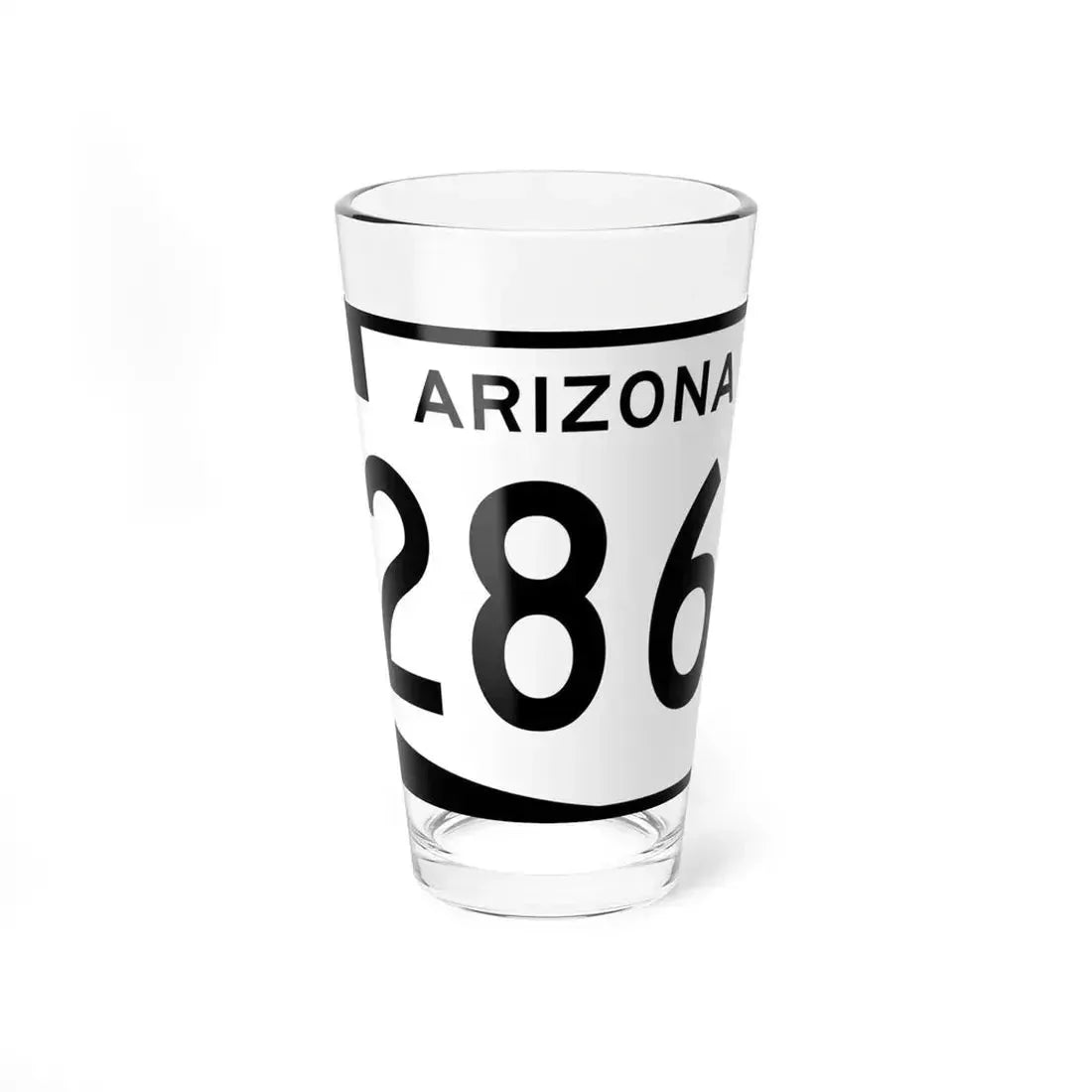 Arizona 286 (Arizona) (Road Sign) Pint Glass 16oz 16oz - Go Mug Yourself