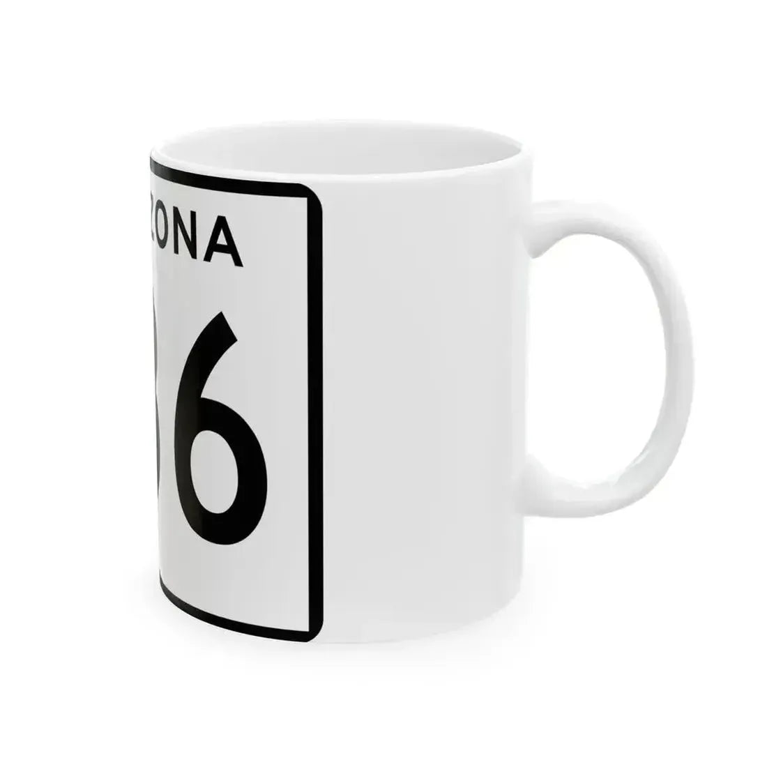 Arizona 286 (Arizona) (Road Sign) White Coffee Mug - Go Mug Yourself