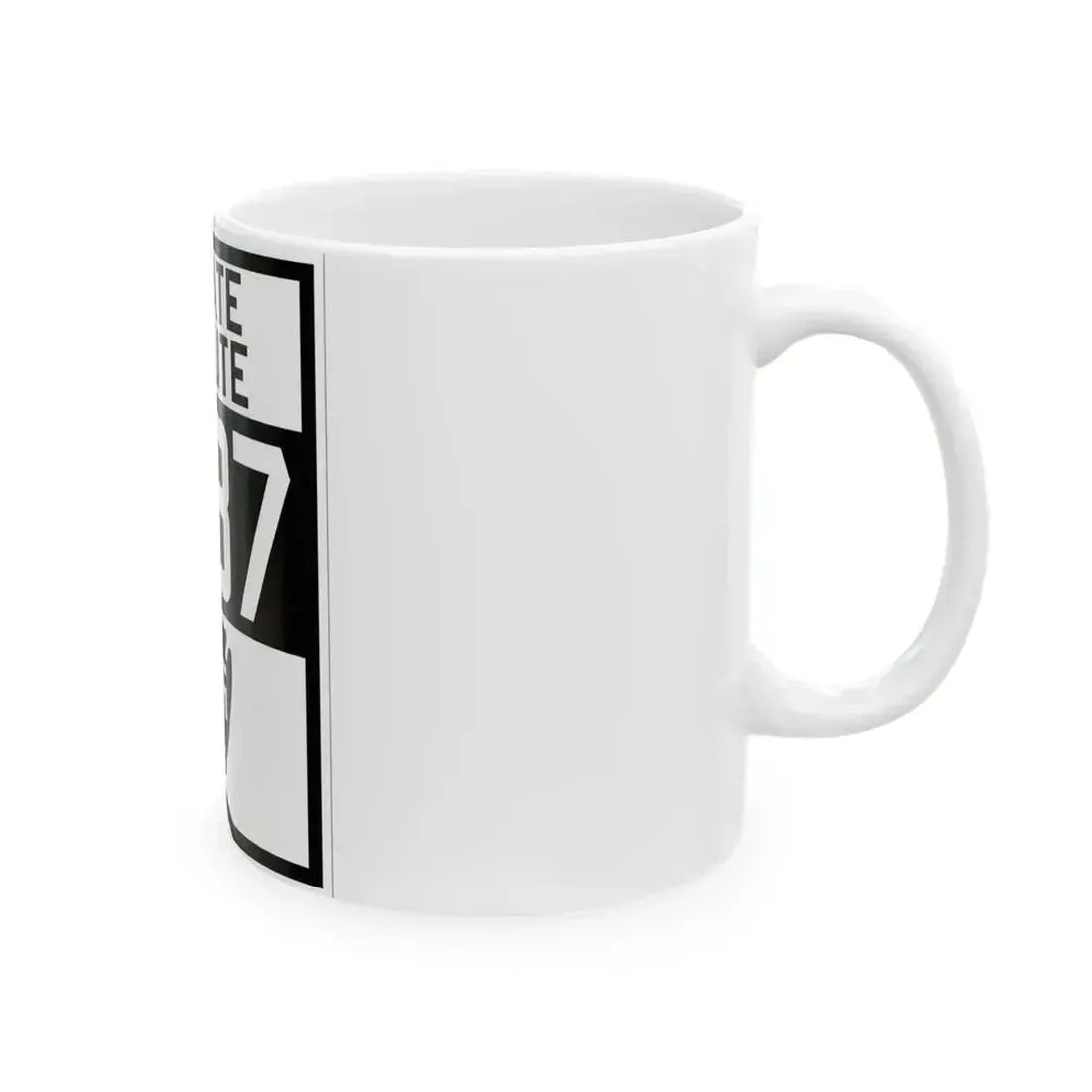Arizona 287 1927 (Arizona) (Road Sign) White Coffee Mug - Go Mug Yourself