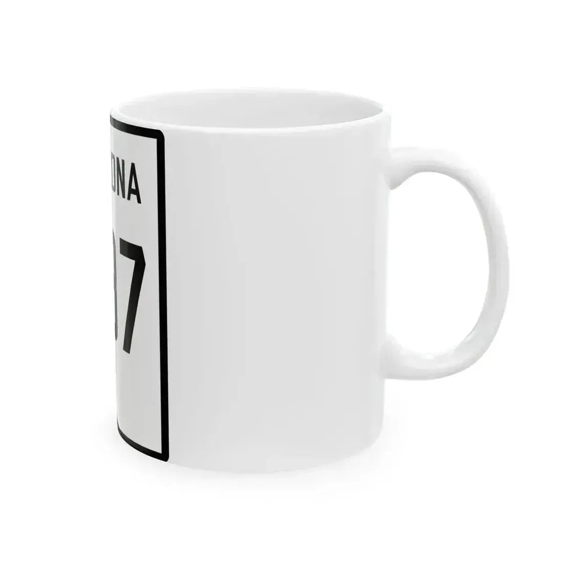 Arizona 287 1941 (Arizona) (Road Sign) White Coffee Mug - Go Mug Yourself