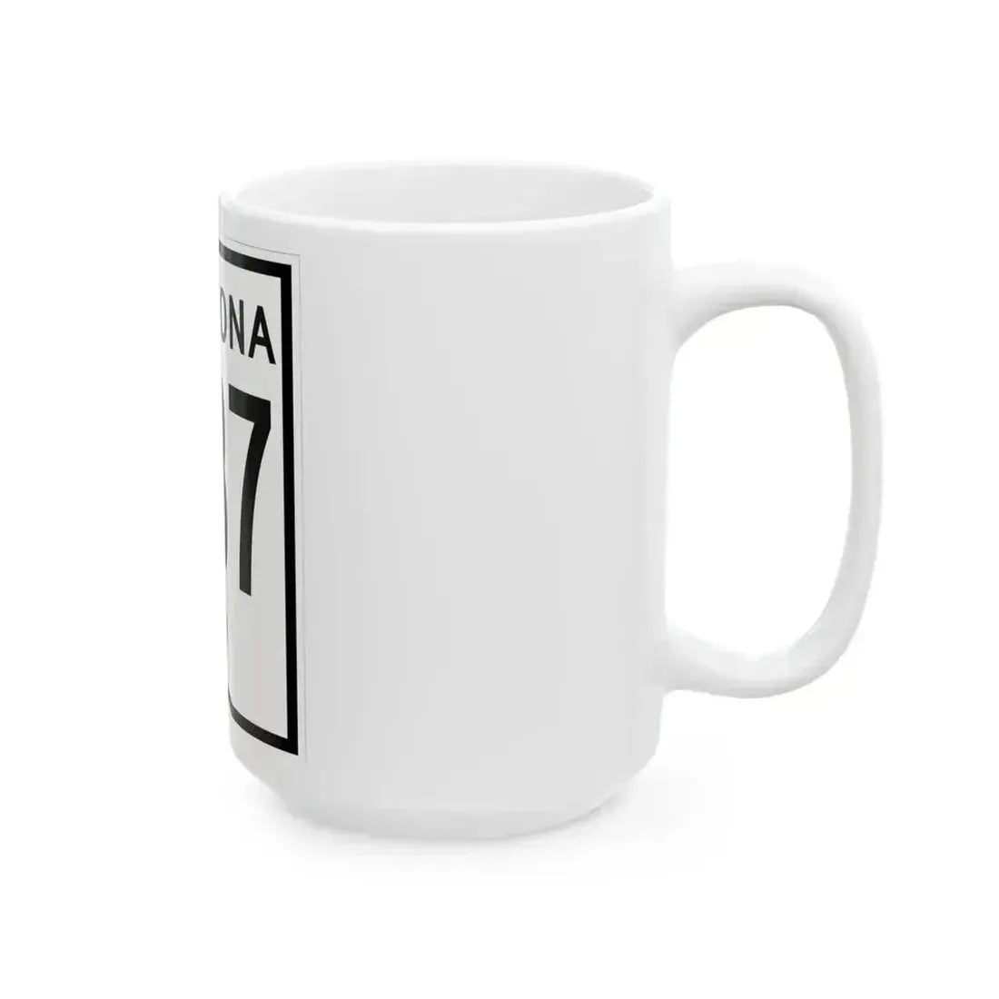 Arizona 287 1956 (Arizona) (Road Sign) White Coffee Mug - Go Mug Yourself