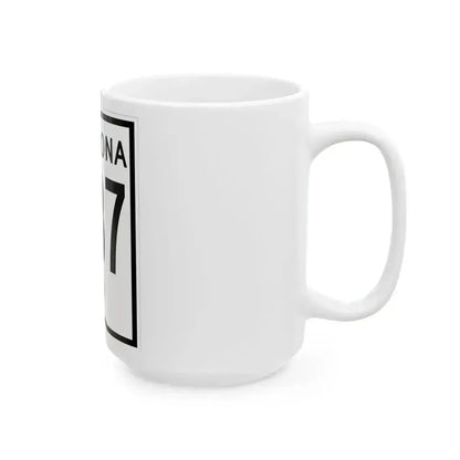 Arizona 287 1956 (Arizona) (Road Sign) White Coffee Mug - Go Mug Yourself