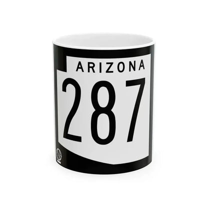 Arizona 287 1978 (Arizona) (Road Sign) White Coffee Mug 11oz - Go Mug Yourself