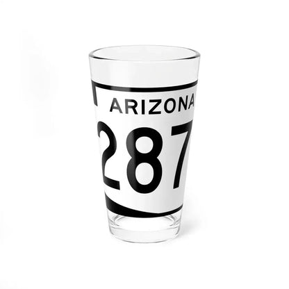 Arizona 287 (Arizona) (Road Sign) Pint Glass 16oz 16oz - Go Mug Yourself