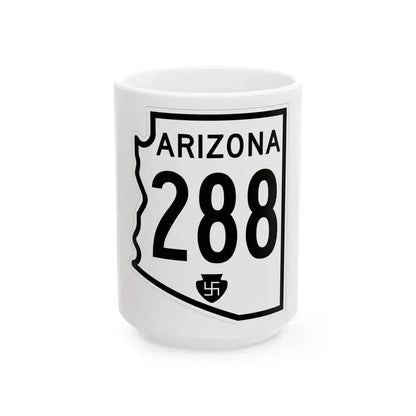 Arizona 288 1956 (Arizona) (Road Sign) White Coffee Mug 15oz - Go Mug Yourself