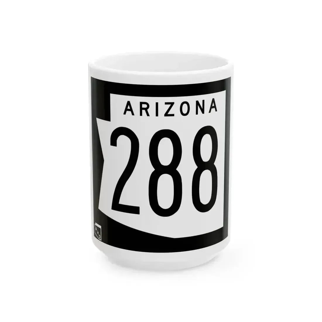 Arizona 288 1973 (Arizona) (Road Sign) White Coffee Mug 15oz - Go Mug Yourself