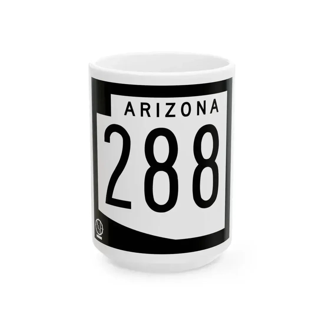 Arizona 288 1978 (Arizona) (Road Sign) White Coffee Mug 15oz - Go Mug Yourself