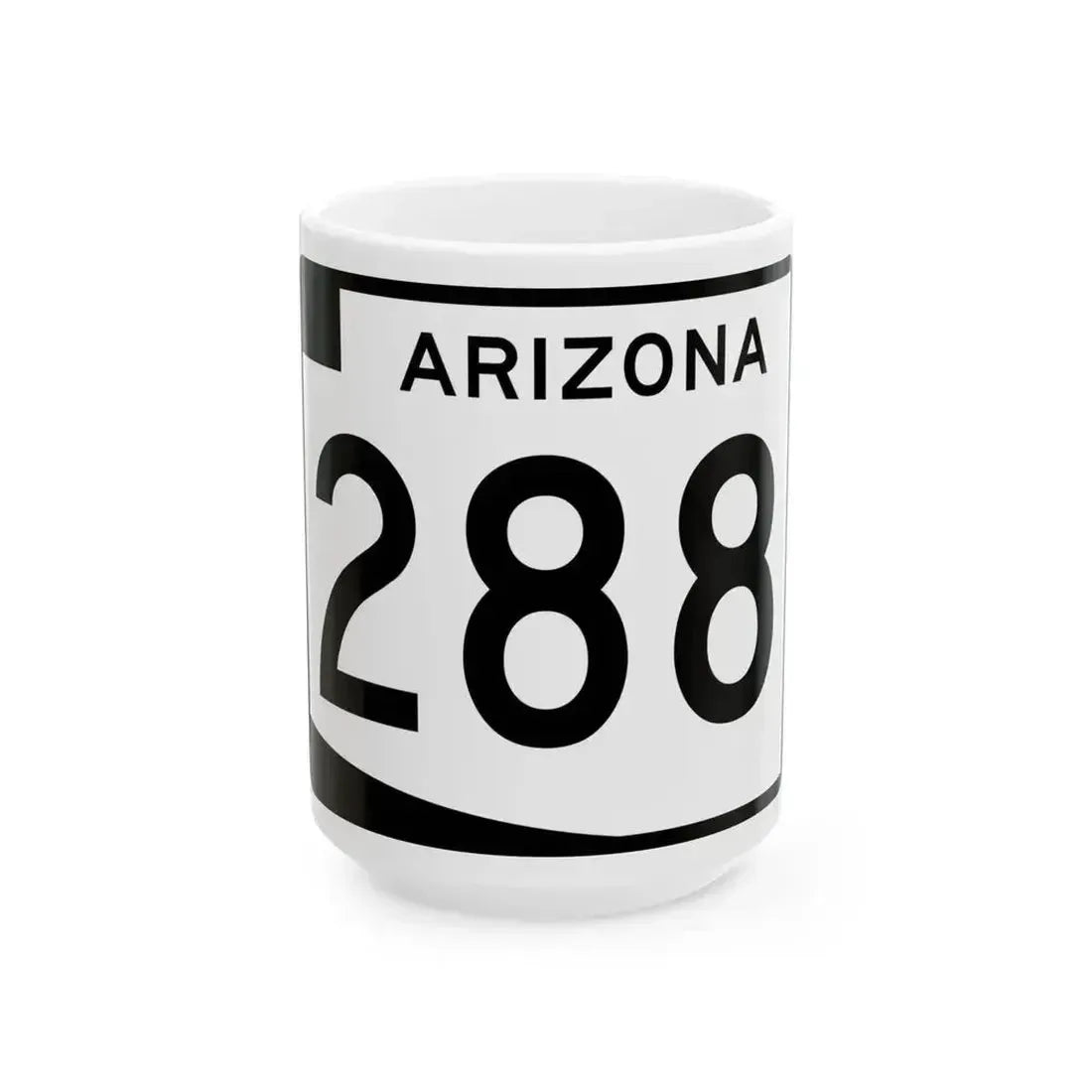 Arizona 288 (Arizona) (Road Sign) White Coffee Mug 15oz - Go Mug Yourself