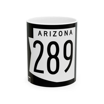 Arizona 289 1973 (Arizona) (Road Sign) White Coffee Mug 11oz - Go Mug Yourself