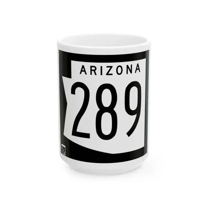 Arizona 289 1973 (Arizona) (Road Sign) White Coffee Mug 15oz - Go Mug Yourself