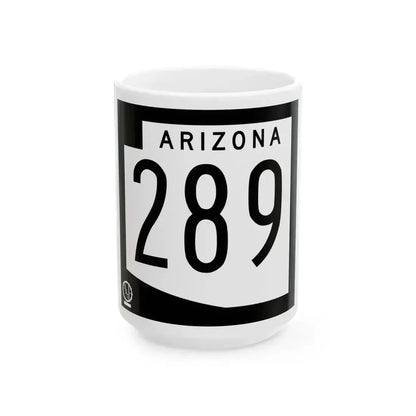 Arizona 289 1978 (Arizona) (Road Sign) White Coffee Mug 15oz - Go Mug Yourself