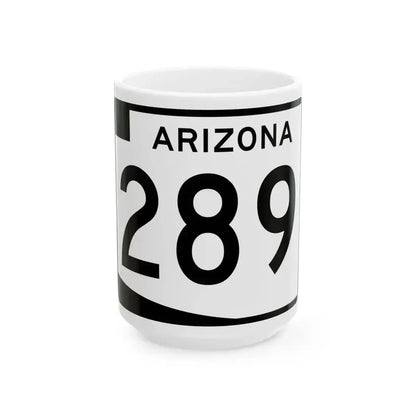 Arizona 289 (Arizona) (Road Sign) White Coffee Mug 15oz - Go Mug Yourself