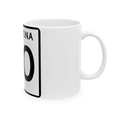 Arizona 30 (Arizona) (Road Sign) White Coffee Mug - Go Mug Yourself