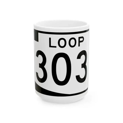 Arizona 303 (Arizona) (Road Sign) White Coffee Mug 15oz - Go Mug Yourself