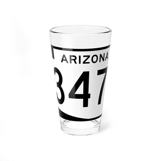 Arizona 347 (Arizona) (Road Sign) Pint Glass 16oz 16oz - Go Mug Yourself