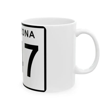 Arizona 347 (Arizona) (Road Sign) White Coffee Mug - Go Mug Yourself
