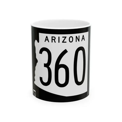 Arizona 360 1963 (Arizona) (Road Sign) White Coffee Mug 11oz - Go Mug Yourself