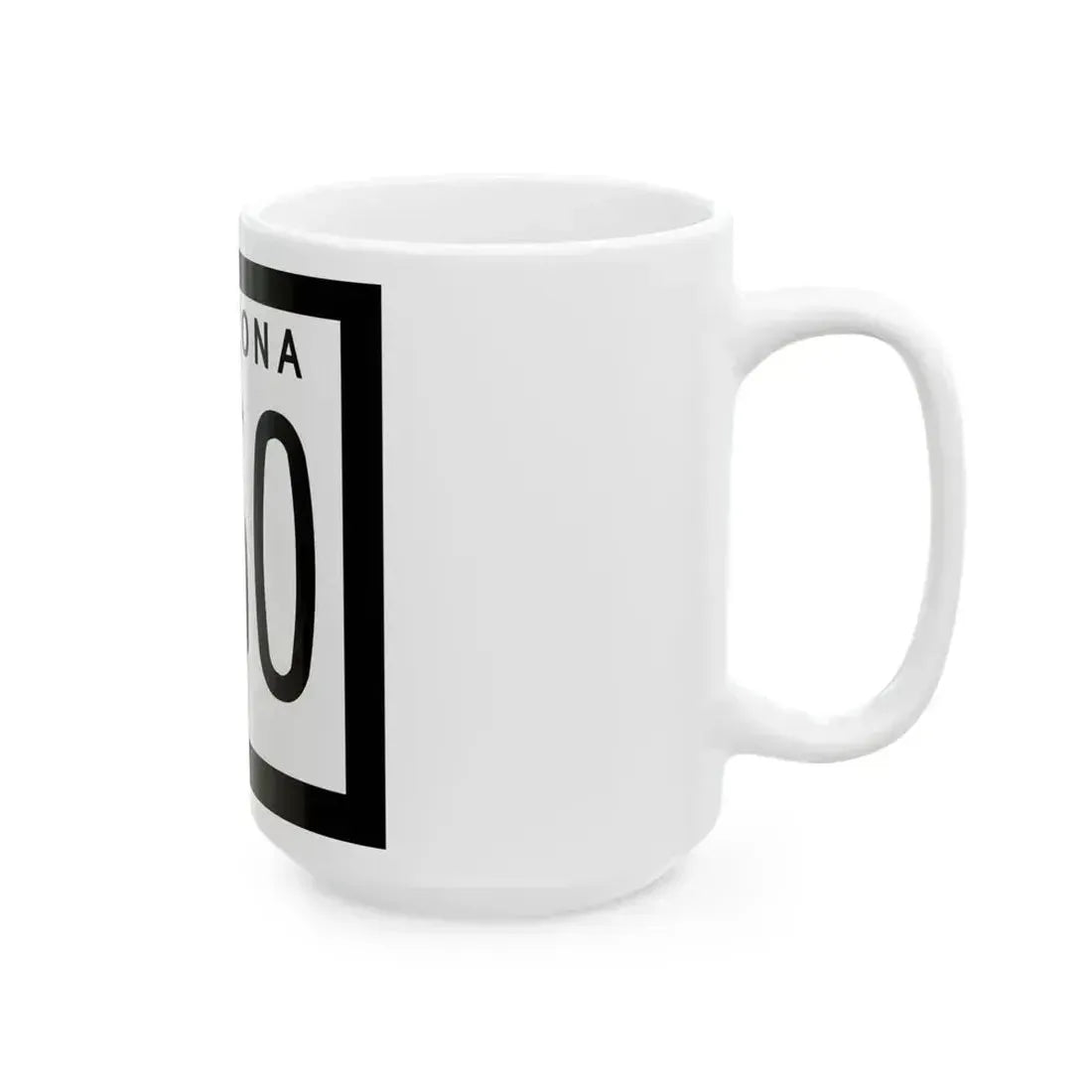 Arizona 360 1963 (Arizona) (Road Sign) White Coffee Mug - Go Mug Yourself