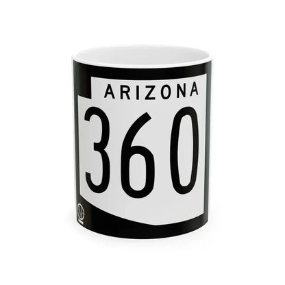 Arizona 360 1978 (Arizona) (Road Sign) White Coffee Mug 11oz - Go Mug Yourself