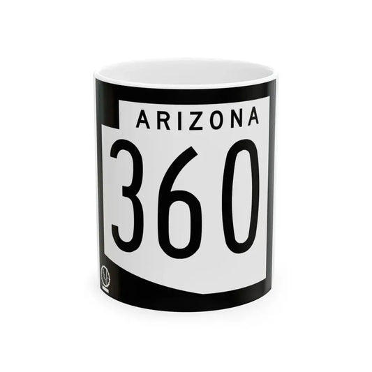 Arizona 360 1978 (Arizona) (Road Sign) White Coffee Mug 11oz - Go Mug Yourself