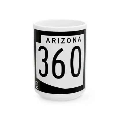 Arizona 360 1978 (Arizona) (Road Sign) White Coffee Mug 15oz - Go Mug Yourself
