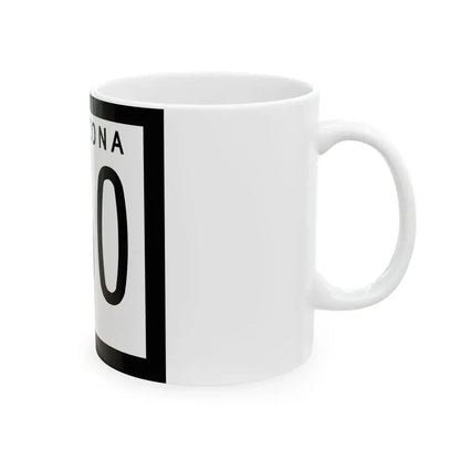 Arizona 360 1978 (Arizona) (Road Sign) White Coffee Mug - Go Mug Yourself