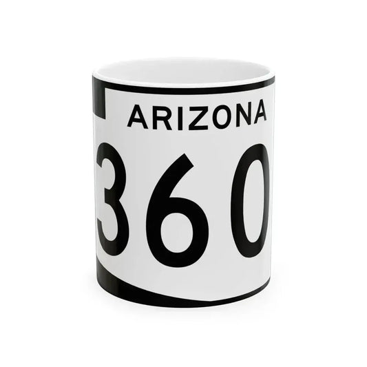 Arizona 360 (Arizona) (Road Sign) White Coffee Mug 11oz - Go Mug Yourself