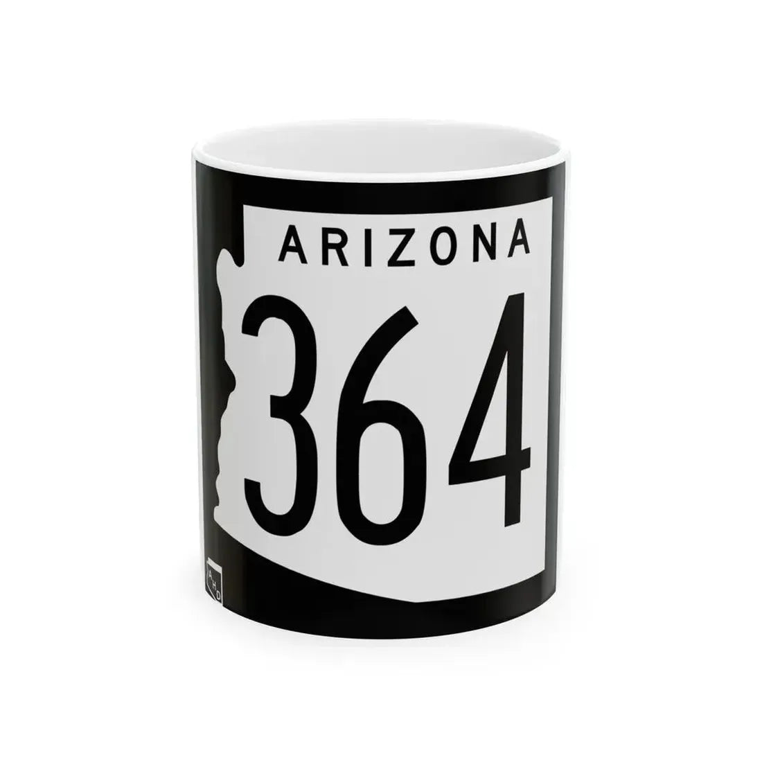 Arizona 364 1963 (Arizona) (Road Sign) White Coffee Mug 11oz - Go Mug Yourself