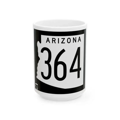 Arizona 364 1963 (Arizona) (Road Sign) White Coffee Mug 15oz - Go Mug Yourself
