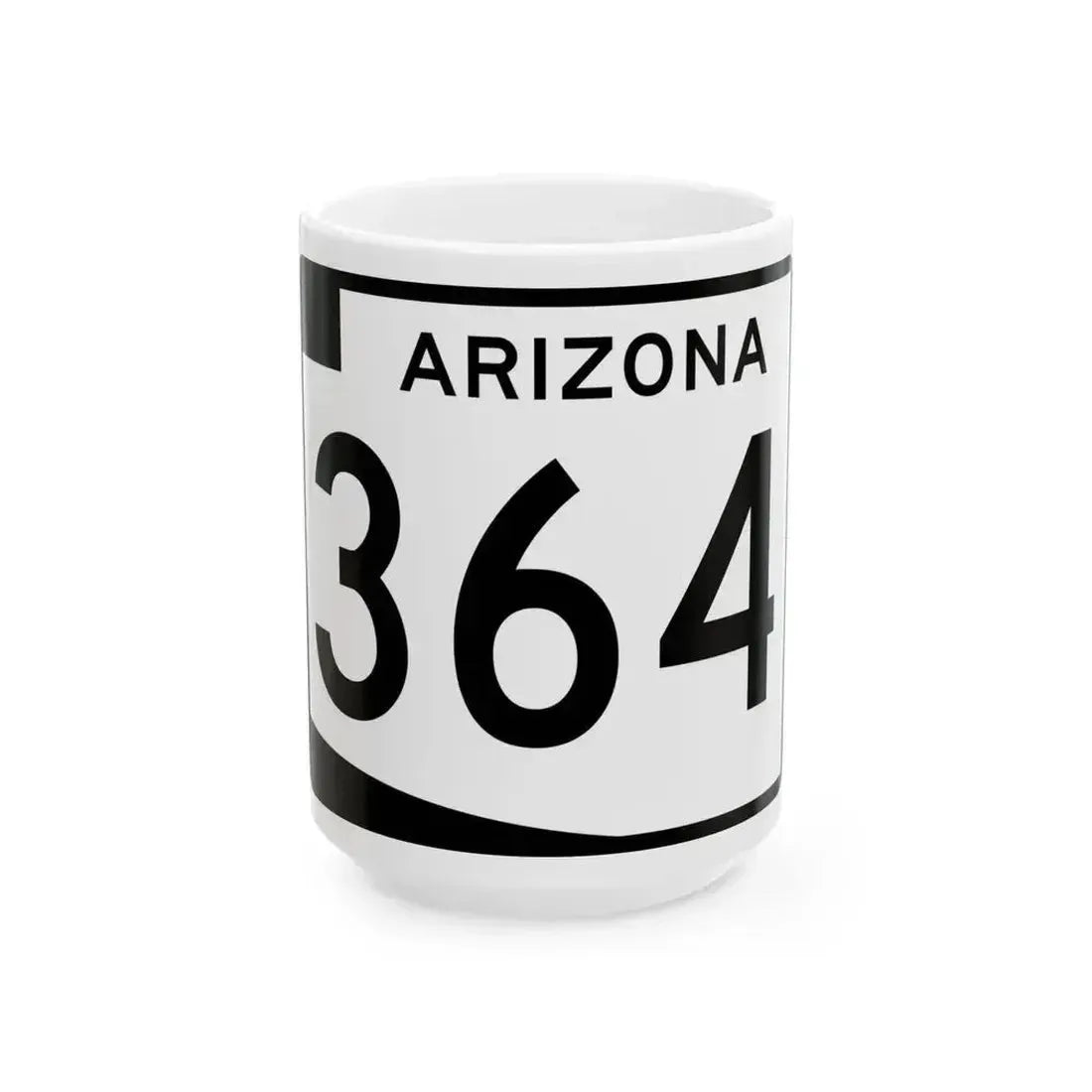 Arizona 364 (Arizona) (Road Sign) White Coffee Mug 15oz - Go Mug Yourself
