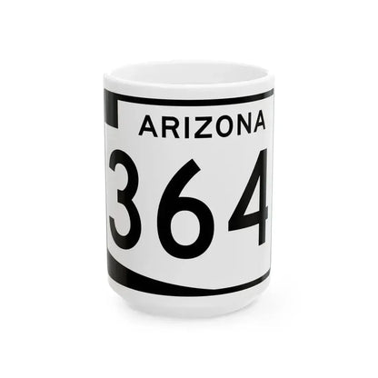 Arizona 364 (Arizona) (Road Sign) White Coffee Mug 15oz - Go Mug Yourself