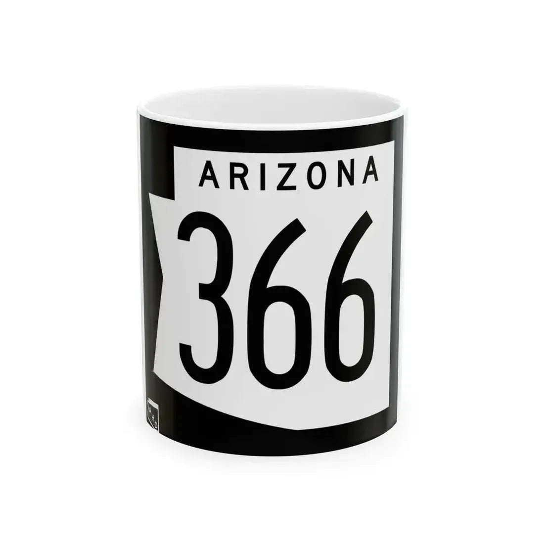 Arizona 366 1973 (Arizona) (Road Sign) White Coffee Mug 11oz - Go Mug Yourself