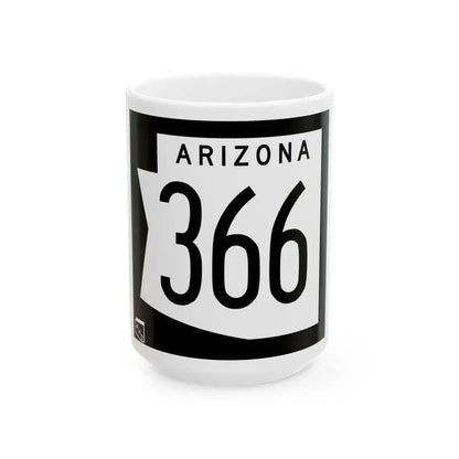 Arizona 366 1973 (Arizona) (Road Sign) White Coffee Mug 15oz - Go Mug Yourself