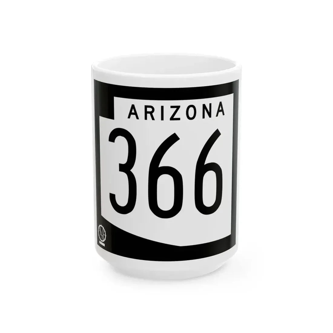 Arizona 366 1978 (Arizona) (Road Sign) White Coffee Mug 15oz - Go Mug Yourself
