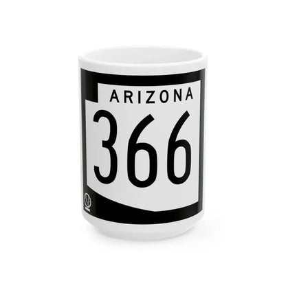 Arizona 366 1978 (Arizona) (Road Sign) White Coffee Mug 15oz - Go Mug Yourself