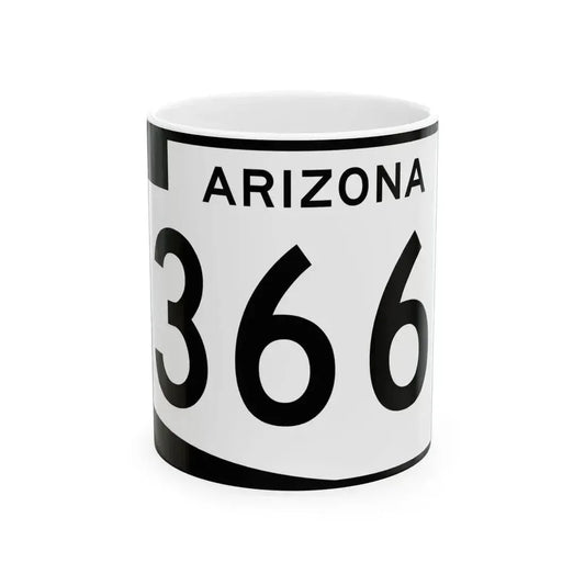 Arizona 366 (Arizona) (Road Sign) White Coffee Mug 11oz - Go Mug Yourself