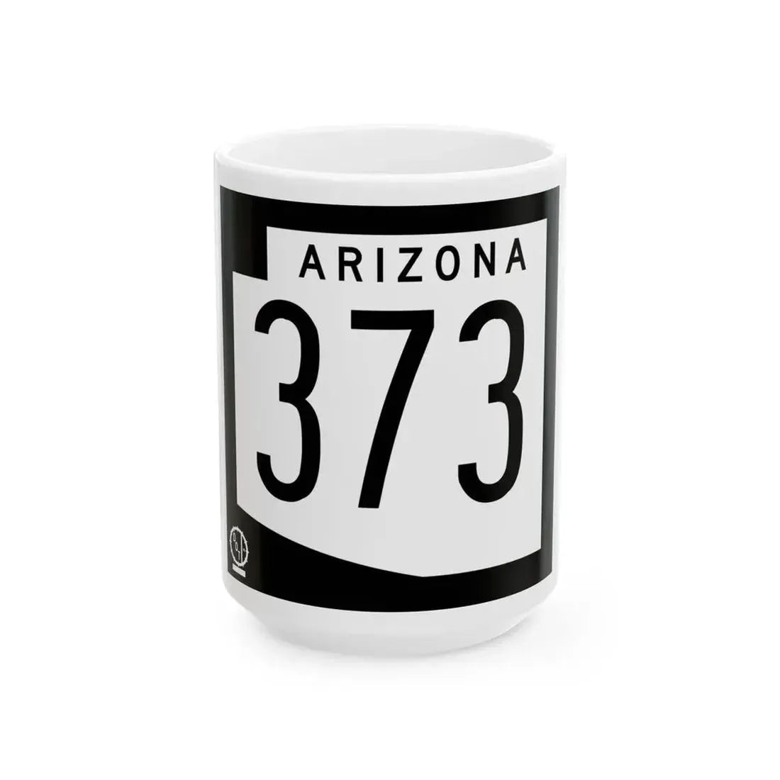 Arizona 373 1978 (Arizona) (Road Sign) White Coffee Mug 15oz - Go Mug Yourself