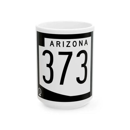 Arizona 373 1978 (Arizona) (Road Sign) White Coffee Mug 15oz - Go Mug Yourself