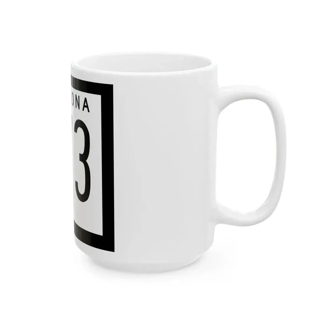 Arizona 373 1978 (Arizona) (Road Sign) White Coffee Mug - Go Mug Yourself