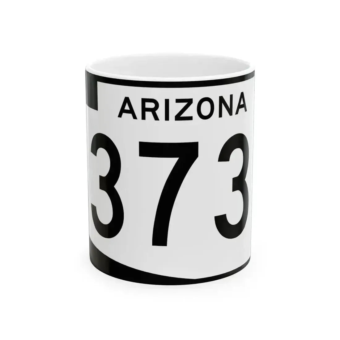 Arizona 373 (Arizona) (Road Sign) White Coffee Mug 11oz - Go Mug Yourself