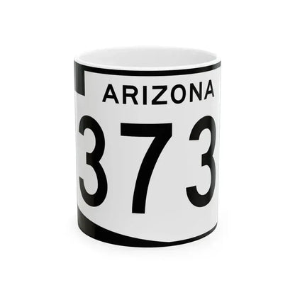 Arizona 373 (Arizona) (Road Sign) White Coffee Mug 11oz - Go Mug Yourself