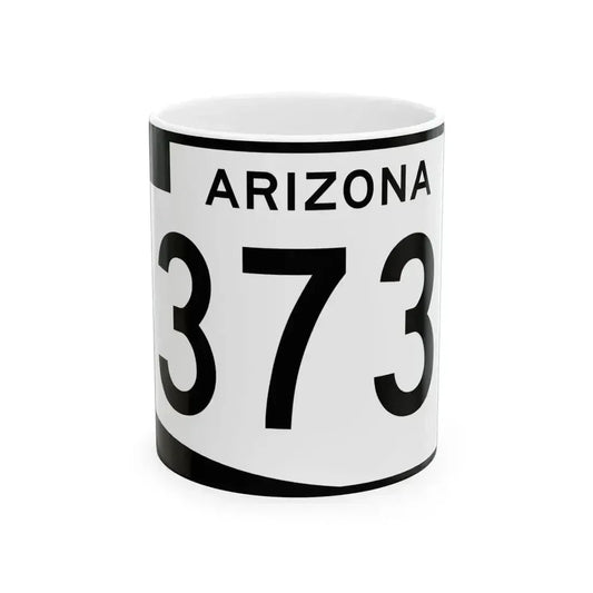 Arizona 373 (Arizona) (Road Sign) White Coffee Mug 11oz - Go Mug Yourself