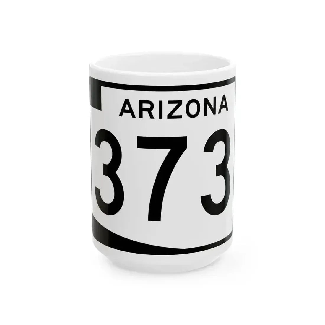 Arizona 373 (Arizona) (Road Sign) White Coffee Mug 15oz - Go Mug Yourself