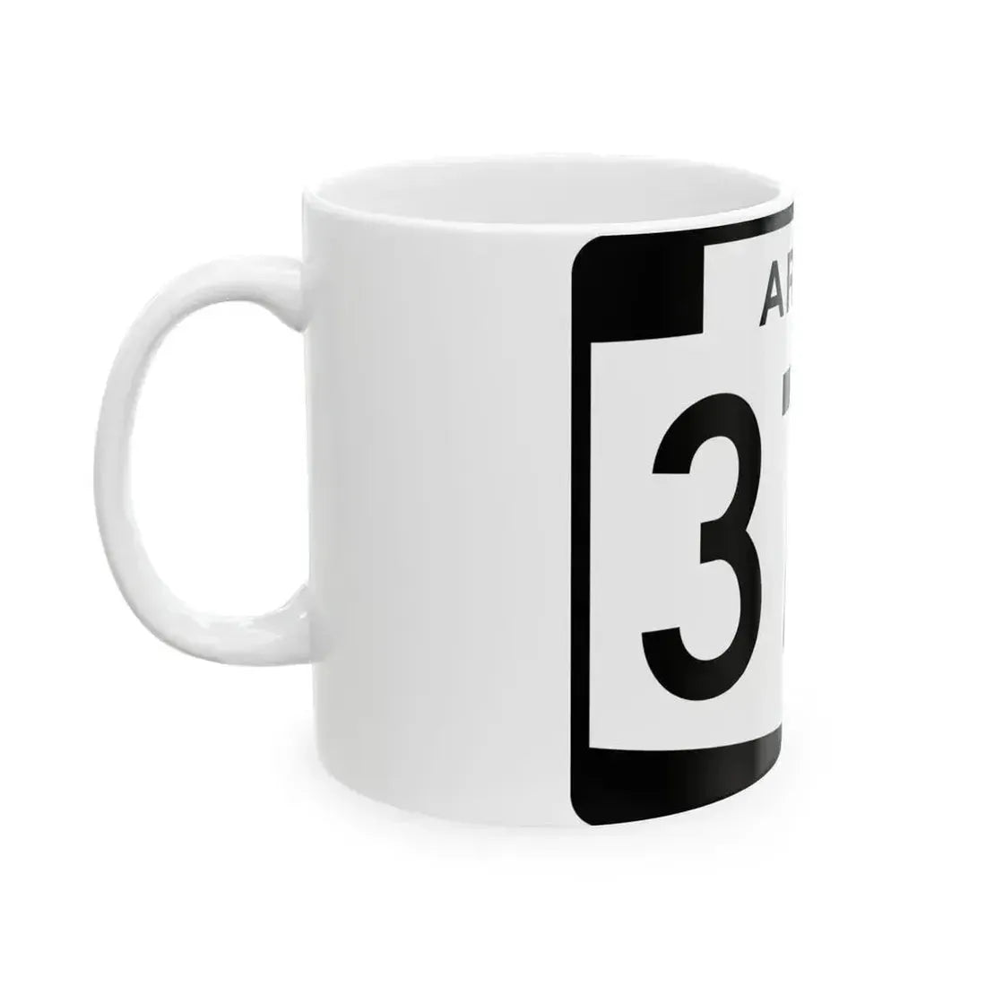 Arizona 373 (Arizona) (Road Sign) White Coffee Mug - Go Mug Yourself